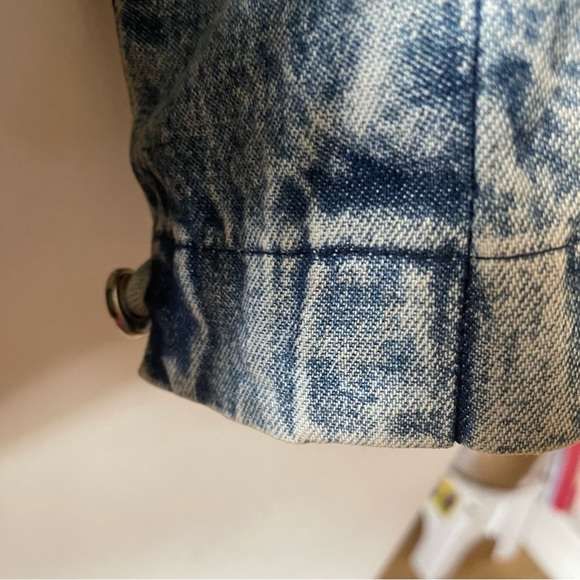 Vintage Distressed Cowgirl Western Line Dancing Denim Top Embroidered - Picture 14 of 15